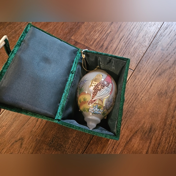 Source Unknown Other - The Nei Hua Ornament Alaska Christmas Ornament Birds Pretty Hanging In Green Box